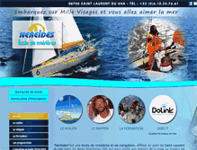 Tablet Screenshot of croisieres-nereides.com